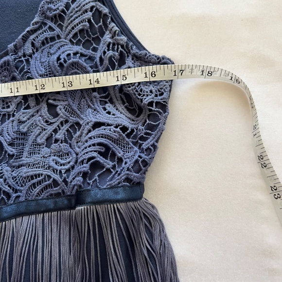 Boston Proper Sleeveless Dress with Embroidery & Fringe Size 8 - Picture 12 of 13